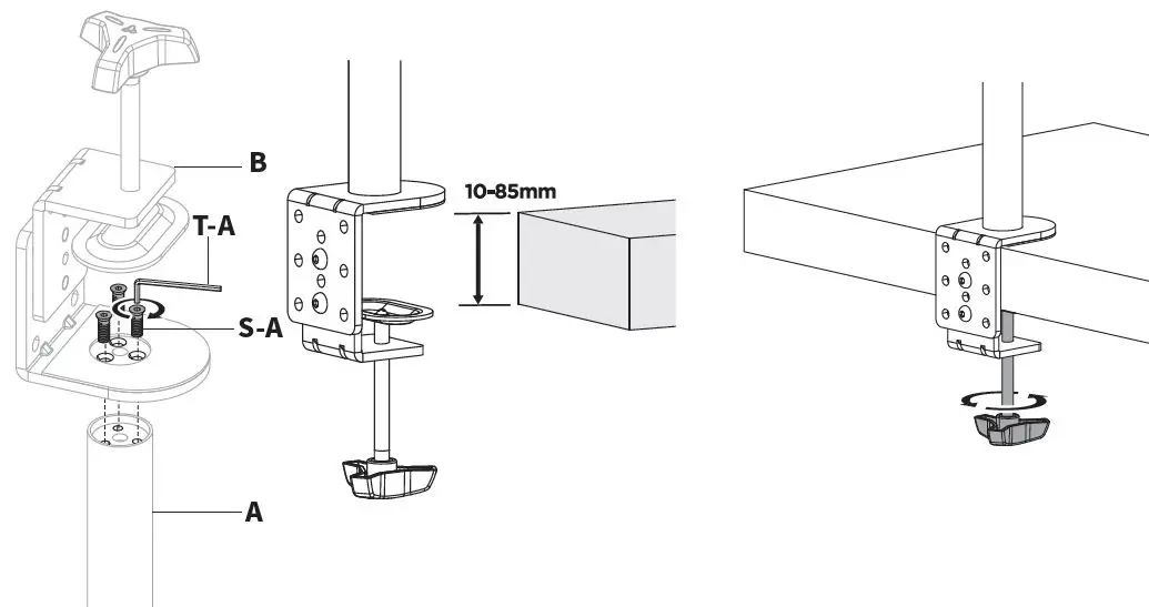 V I V O-STAND-V032-Dual-Monitor-Desk-Mount-4