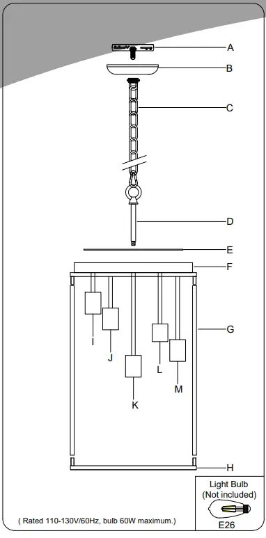 4MODERNHOME-19191-5WH-P-Maxax-5-Light-Square-or-Rectangle-Chandeliers-fig-1