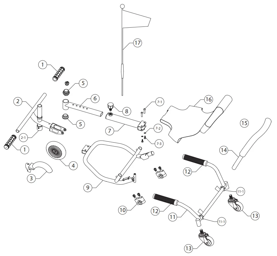 Crazy Cart Shuffle Parts