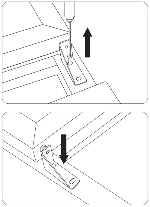 POLAR DM075 Display Fridge - lower hinge