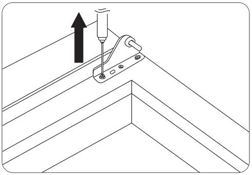 POLAR DM075 Display Fridge - right upper hinge