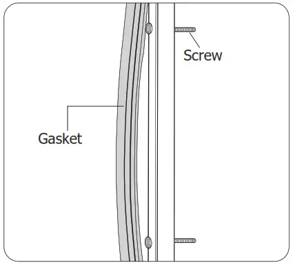POLAR DM075 Display Fridge - screws