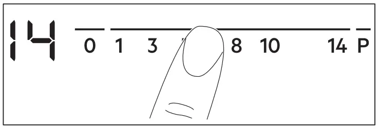 Electrolux HOX650MF Induction Top Hob - heat setting