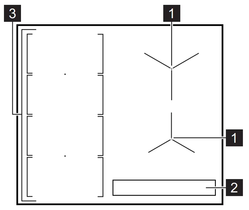 Electrolux HOX650MF Induction Top Hob - layout
