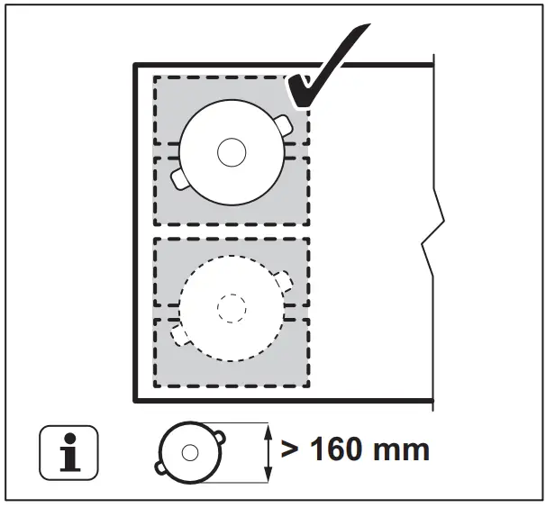 Electrolux HOX650MF Induction Top Hob - sensor 2