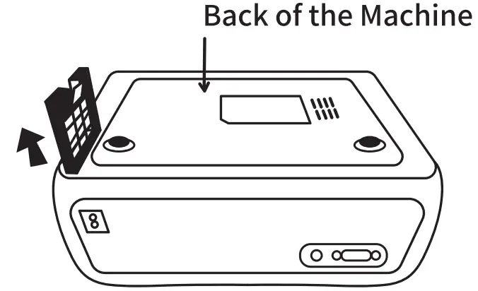 Betife Projector with WiFi and Bluetooth - Pulling the buckle