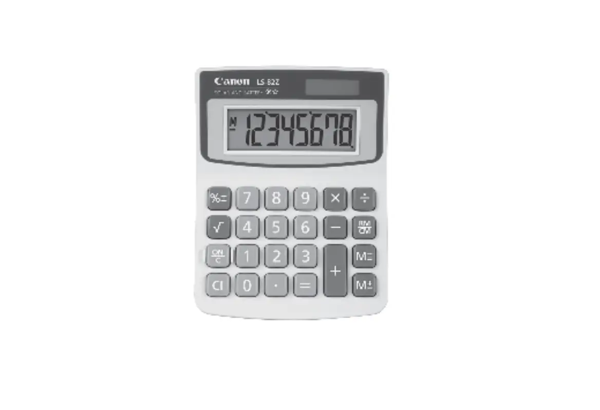 Canon Ls-82z Handheld Display Calculator Owner's Manual Canon Ls-82z Handheld Display Calculator Owner's Manual