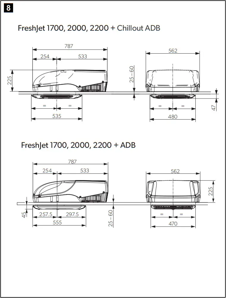 Dometic FJ 1700 Roof Air Conditioner - FIGURE 7