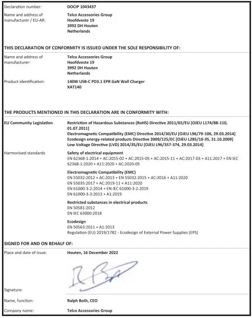 Xtorm XAT140 Volt GaN Wall Adapter-fig4