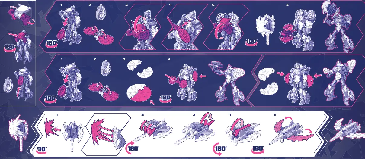 Hasbro-F6281-Transformers-Generations-Shattered-Glass-Collection-Decepticon-Flamewar-with-Fireglide-and-IDW’s-Shattered-Glass-Flamewar-1