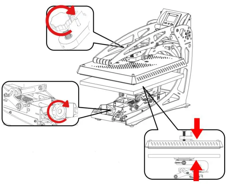 TOOLOTS Magnetic Auto Open High Pressure Heat Press Machine - heating