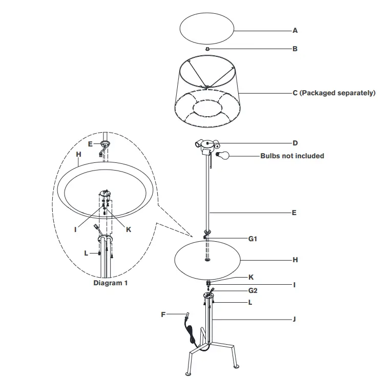 VISUAL-COMFORT-KW-1900-AI-Large-Tray-Table-Floor-Lamp-fig 1