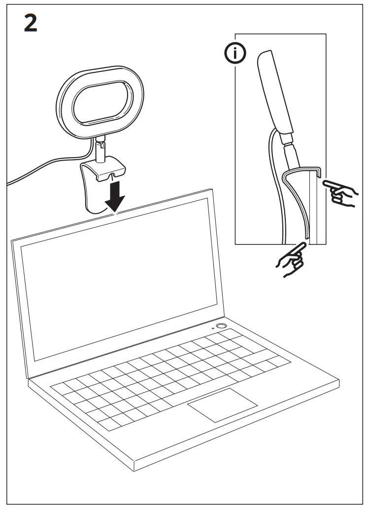 IKEA AA 23325412100 STÄNKREGN LED Ring Lamp Dimmable Turquois - Figure 1