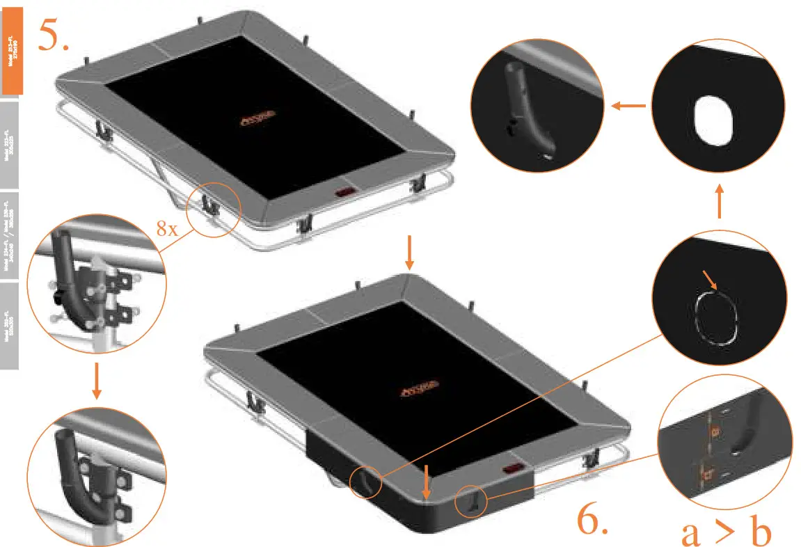 Avyna 213-FL Pro-Line Rectangular Trampolines - fig 36