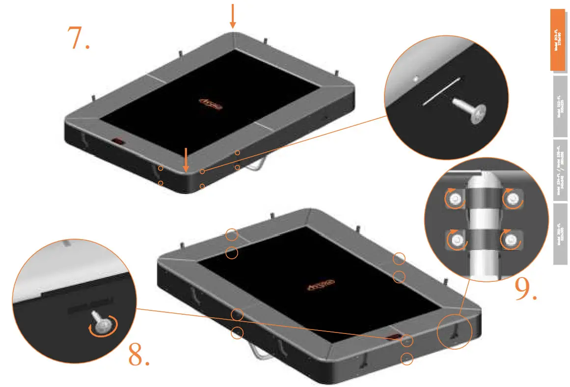 Avyna 213-FL Pro-Line Rectangular Trampolines - fig 38