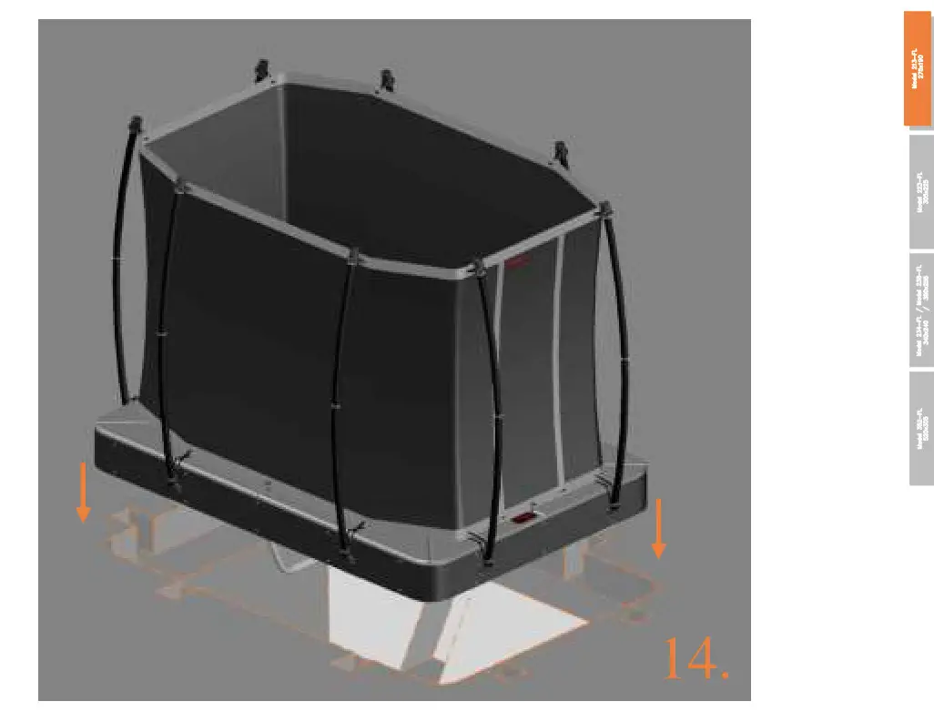Avyna 213-FL Pro-Line Rectangular Trampolines - fig 55