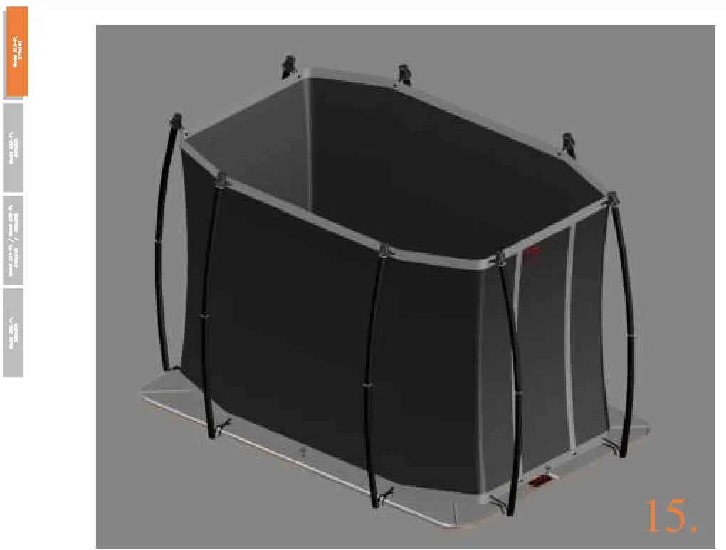 Avyna 213-FL Pro-Line Rectangular Trampolines - fig 58