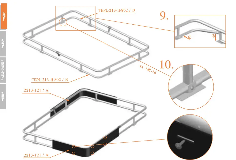 Avyna 213-FL Pro-Line Rectangular Trampolines - fig 8