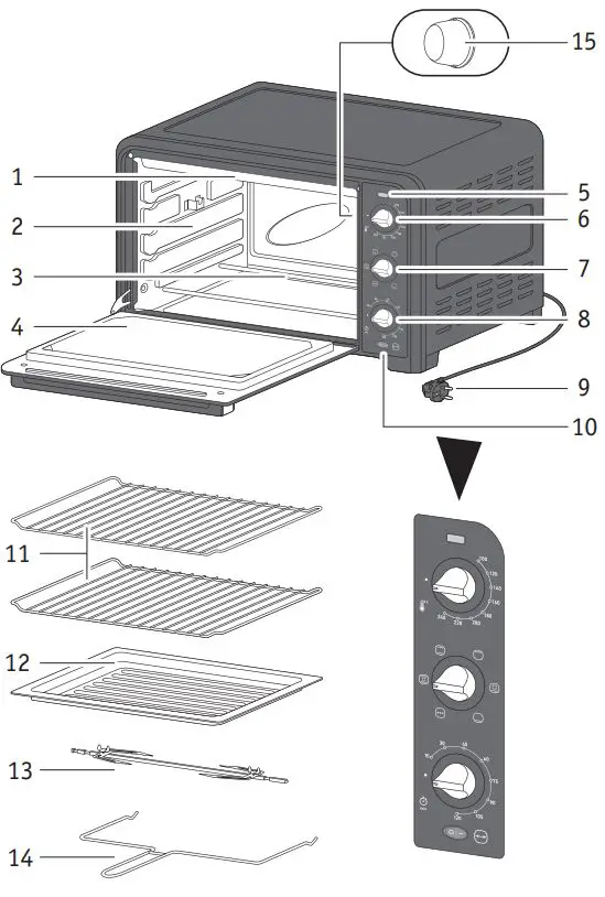 Moulinex-OX4958-Optimo-Electric-Oven-fig-1