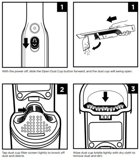 FIG 34 EMPTYING THE DUST CUP.JPG