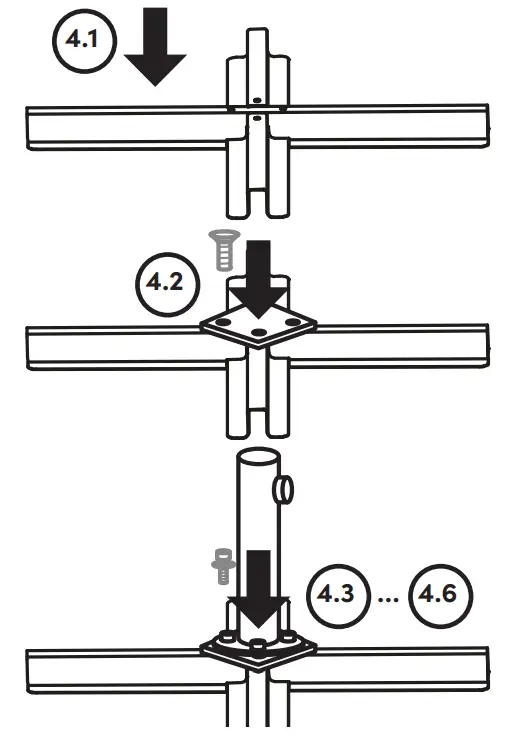 Suncomfort Glatz Parasol Fortello Easy - Lower pole 3