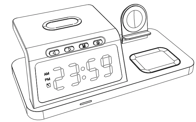 Shenzhen-Haitao-HT-506-Clock-ALARM-WIRELESS-CHARGER-2