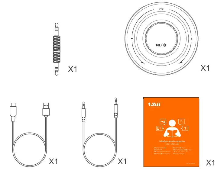 1Mii B0BY8JW5X1 Wireless Audio Adapter 1.