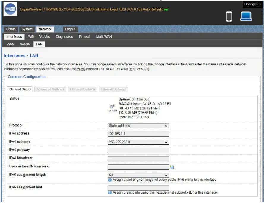 WALLYS DR6018 S High Power Radio AP Router - app