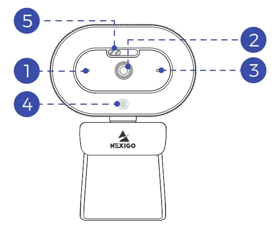 NEXIGO N930E 1080p Autofocus Webcam - fig 1