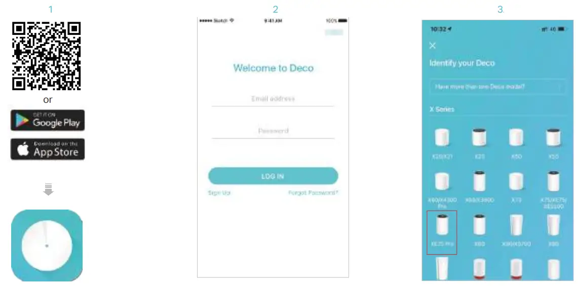 tp link B0BVSWT75T AXE5400 Tri Band Mesh Wi Fi 6E System - Set Up 1