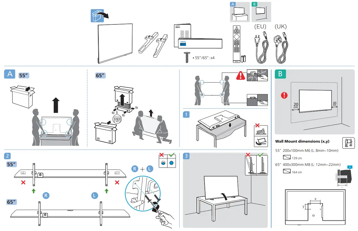 PHILIPS 55PUS7008 12 55 Inch LED 4K Smart TV