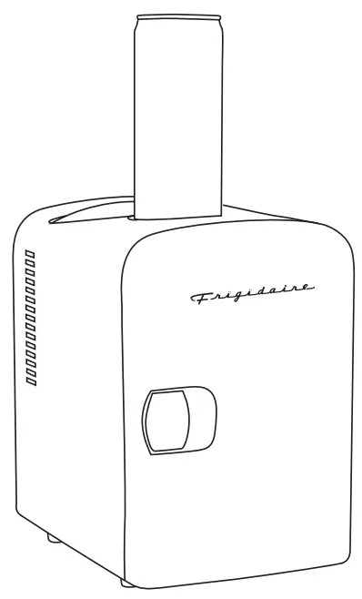 FRIGIDAIRE EFMIS149 Series 6 Can Mini Retro Beverage Fridge-