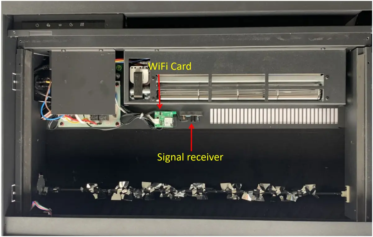 Remii Classic Slim Electric Fireplace - Signal receiver