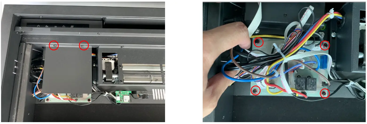 Remii Classic Slim Electric Fireplace - board protective panel