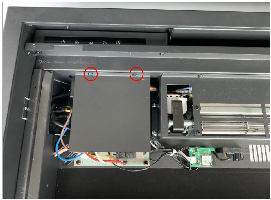 Remii Classic Slim Electric Fireplace - circuit board