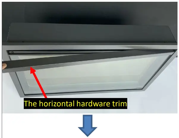 Remii Classic Slim Electric Fireplace - hardware trim