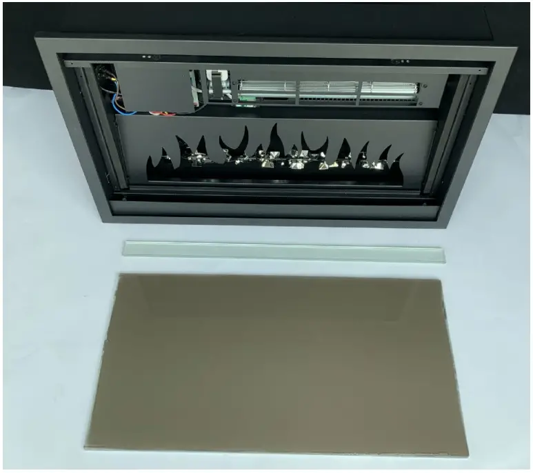 Remii Classic Slim Electric Fireplace - tray glass