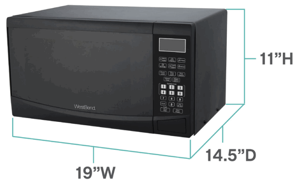 WestBend WBMW92B Microwave Oven -