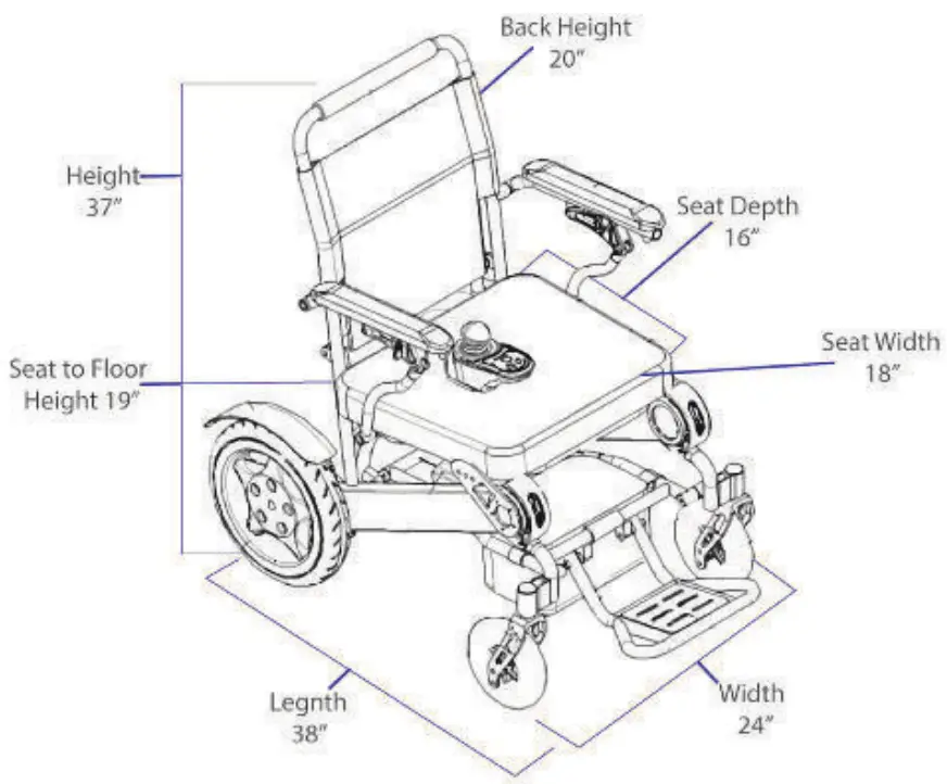 EasyFold Elite Intelligent Folding Wheelchair - motors.