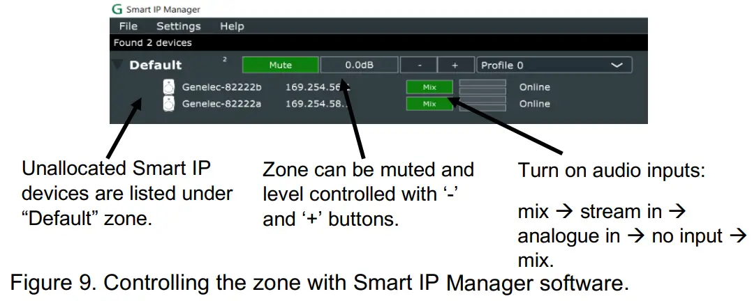 GENELEC 4430A Smart IP Active 2-Way Monitor - Manager software