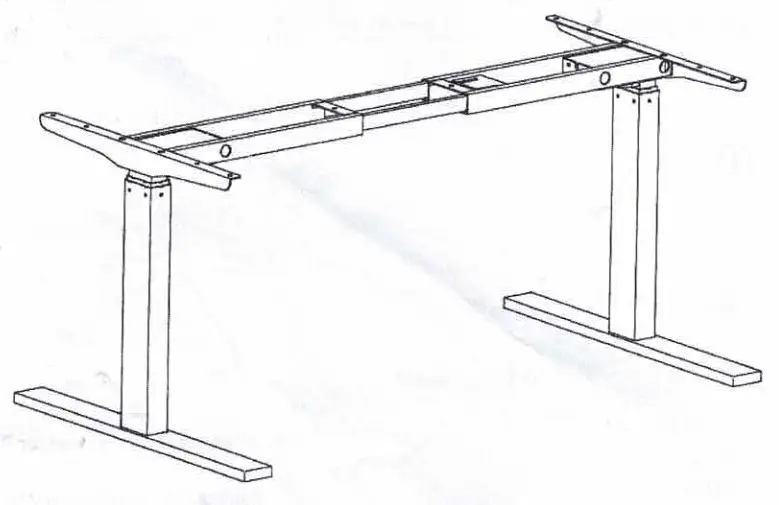 ergowerken 650805 Dual Motor Height Adjustable Table