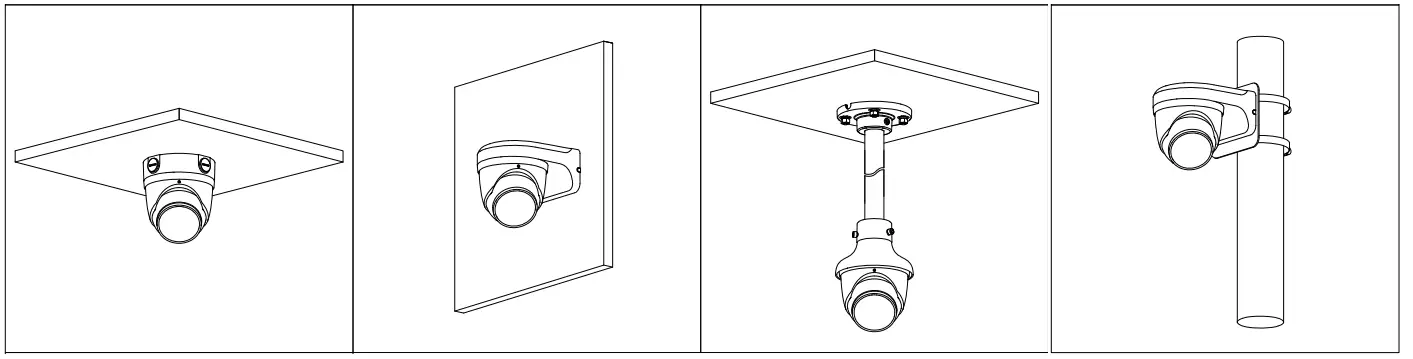 dahua DH IPC HDW3849H AS PV AI IP Camera - Mount