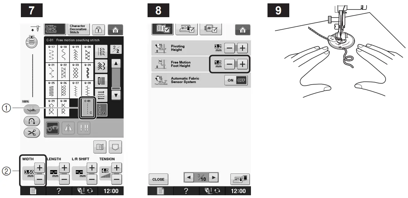 BABY LOCK BLTY CCF Free Motion Couching Foot - Assembly 1