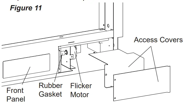 Dimplex BLF7451 Prism Electric Fireplace - Access Covers