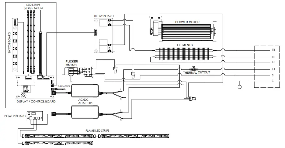 Dimplex BLF7451 Prism Electric Fireplace - MOD D
