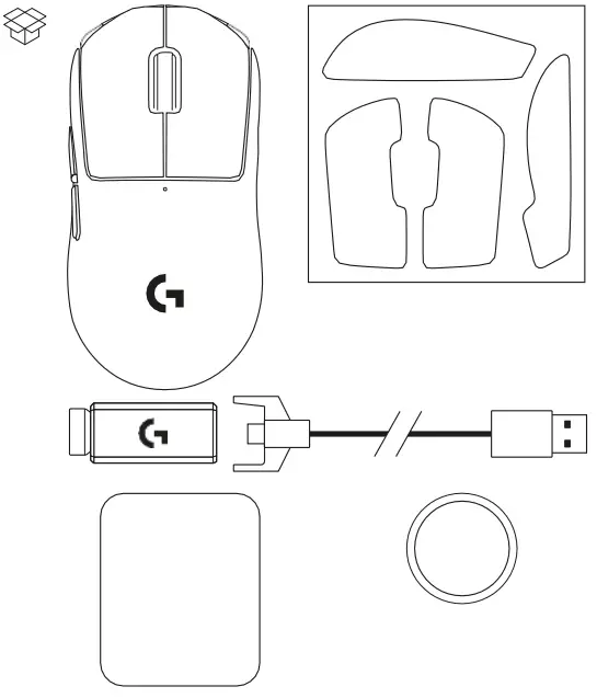 Logitech G PRO X SUPERLIGHT Wireless Gaming Mouse - PACKAGE