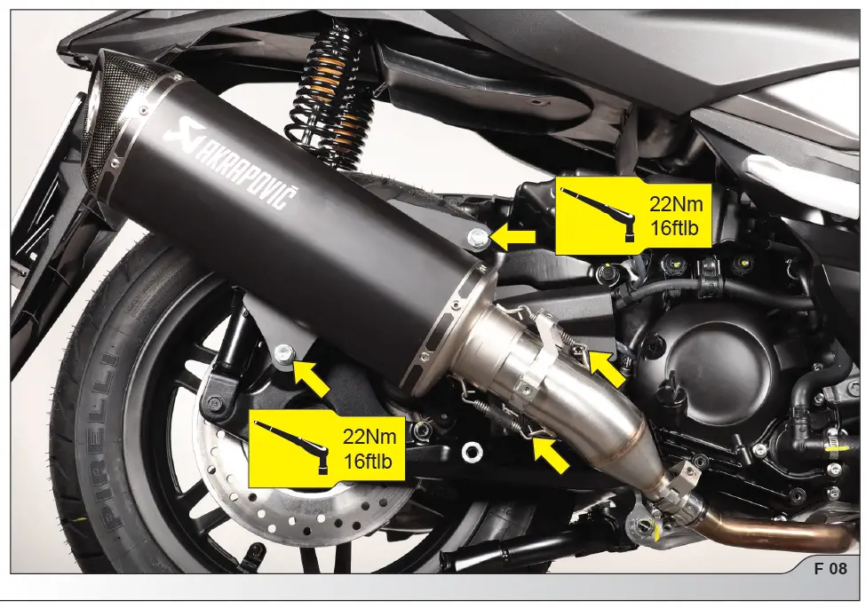 AKRAPOVIC ADV350 Optional Heat Shield 13