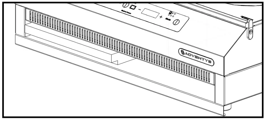 EQUIPEX OCTOPUS 3500 Countertop Induction Cooker - ACCESSORY STORAGE COMPARTMENT