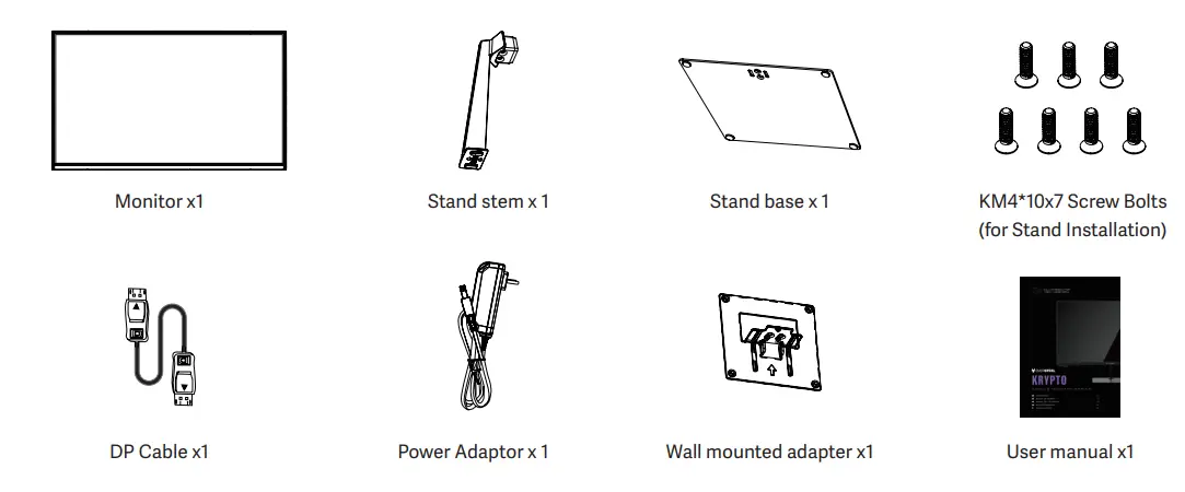 OVERSTEEL 24VF16K Krypto Series Gaming Monitor - Product Description