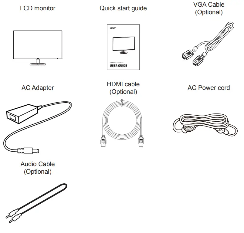 acer RL242Y LCD Monitor -